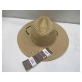 NEW Free Authority Outdoors Floppy Tan Sun Hat, UPF 50+, 16" One Size (Lifeguard Natural)