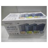 NEW Bentgo 90 Piece Meal Prep Set - Blue Mist Collection