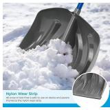 NEW Suncast 20" Steel Core Combo Snow Shovel and Pusher