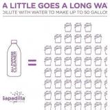 NEW 2 Pack of Sapadilla All Purpose Cleaners 25 oz Each - Sweet Lavender+Lime Scent