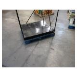 Welded Black Metal Frame Built to Fit Onto Pallets with Angled Roof - Perfect for Projects