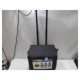 NEW ArtBin 6922SP Tote Express Rolling Portable Art Craft & Sewing Storage Organizer Bag with Wheels-Fits Sewing Machine, Black/Aqua