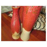 4 Pillows and 3 vases, tallest 2 va...