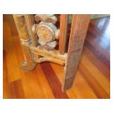 Ornatelty designed wood shelf with ...