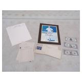 Autographed Yankees Legend Bill "Moose" Skowron Picture,, Elvis dollar bills and vintage letterhead