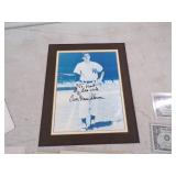Autographed Yankees Legend Bill "Moose" Skowron Picture,, Elvis dollar bills and vintage letterhead