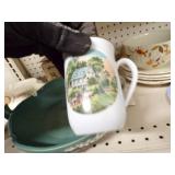 Vintage 1959 Lane and Co. Nan Nuys Turkey Patter, Roseville Pottery, Fire King and Vintage Hall