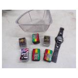 Vintage Lighters and Watch