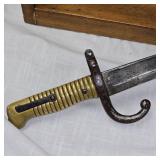 MFG 1871 French Bayonet MFG by St Etienne with Original Scabbard, AKA t.......