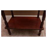 Vintage Wooden Side Table – Small