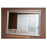 Large Wall Mirror – Silver-Tone Frame