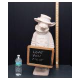 Pig Figurine with Chalkboard – 23" Tall