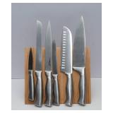 Magnetic Knife Block with Cuisinart Knives