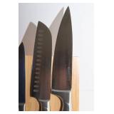 Magnetic Knife Block with Cuisinart Knives