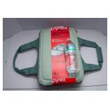 Pyrex Deep Portable 4-Piece Glass Baking Dish Set – Brand New + Additional Pyrex Glass Dish with Lid