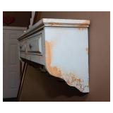 Shabby Chic Decorative Wall Shelf with Hooks