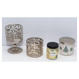 Bath & Body Works Candles with Decorative Stands – Brand New
