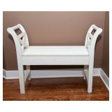 White Storage Bench – 36" Wide