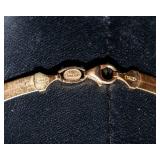 Made in Italy 14K Gold Duragold Solid Herringbone Chain Necklace