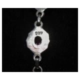 Vintage Sterling Silver Amethyst Link Bracelet – 925