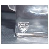 Orrefors Sweden Crystal Figurines – Giraffe and Bull