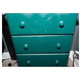 Vintage Green End Table