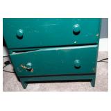 Vintage Green End Table