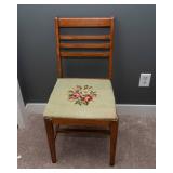 Vintage Murphy Chair Company Chair with Cross-Stitch Seat