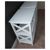 Set of Two Matching White End Tables