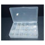 Set of 17 Silvertone Earrings