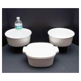 Set of Three CorningWare Dishes