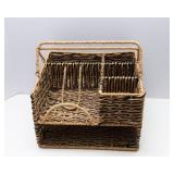 Woven All-in-One Utensil Holder Caddy