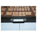 Vintage Printer Drawer with Metal Handle