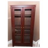 Wood-Look Laminate Display Cabinet
