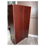 Wood-Look Laminate Display Cabinet