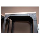 Set of 2 Metal Shelving Units – 18" W x 15" D x 71.75" T