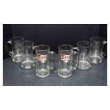 Set of Six Mugs - A&W and Etched Geese