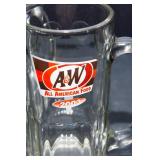 Set of Six Mugs - A&W and Etched Geese