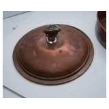 Vintage Copper and Brass Chafing Dish Food Warmer