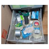 Plastic 3-Shelf Storage Container with Supplies