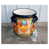 Large Colorful Ceramic Planter