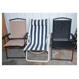 Set of 3 Outdoor Patio Chairs