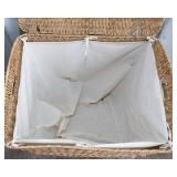 Large Woven Plastic Hamper