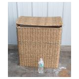 Large Woven Plastic Hamper