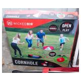 Outdoor Games - Cornhole, 3 Hole Bean Bag Toss