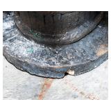 Christmas Tree in Ceramic/Cement-Look Planter – 54" Tall