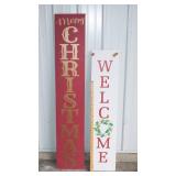 Set of Two Holiday Signs
