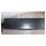 Low Black Painted Bench – 48" W x 12" D x 12" T