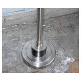 Heavy Silver-Tone Floor Lamp