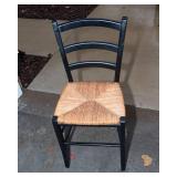 Set of 4 Woven Bottom Chairs – 15.5" W x 14.5" D x 33.5" T